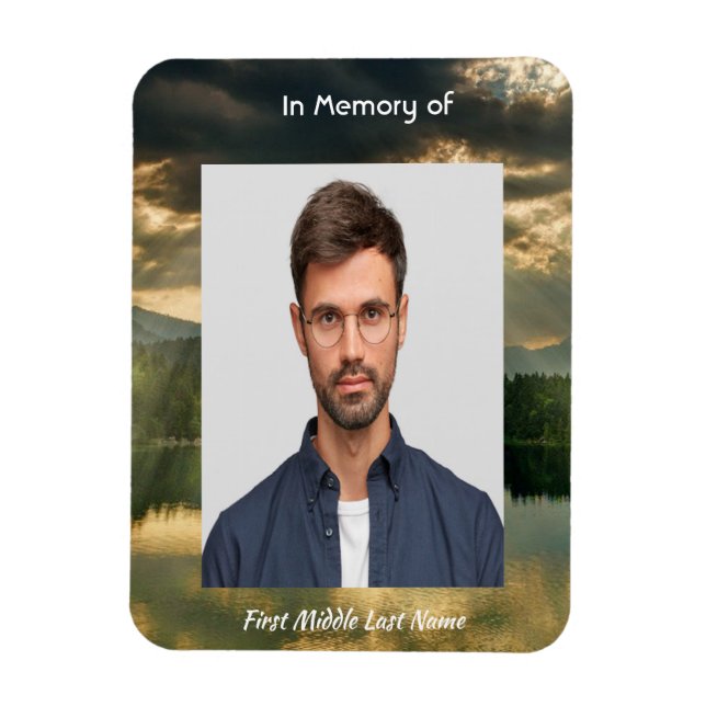 Ímã Beautiful Sky Sun Scripture Memorial Keepsake  (Vertical)