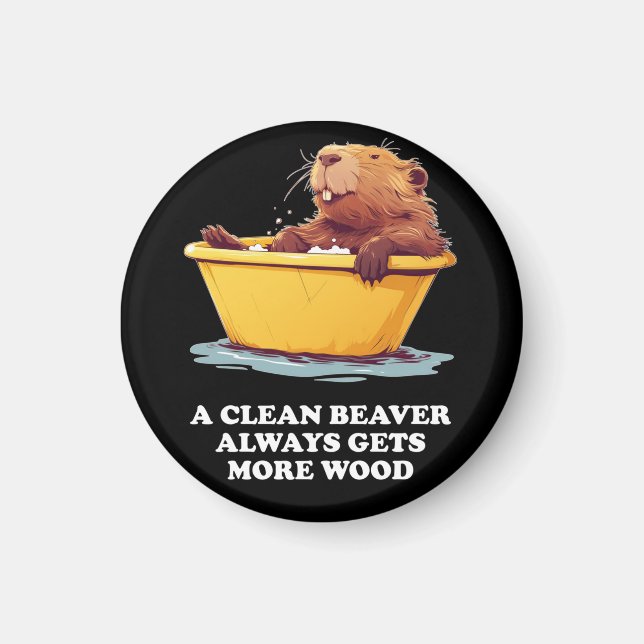 Imã Beaver Lover Bath (Frente)