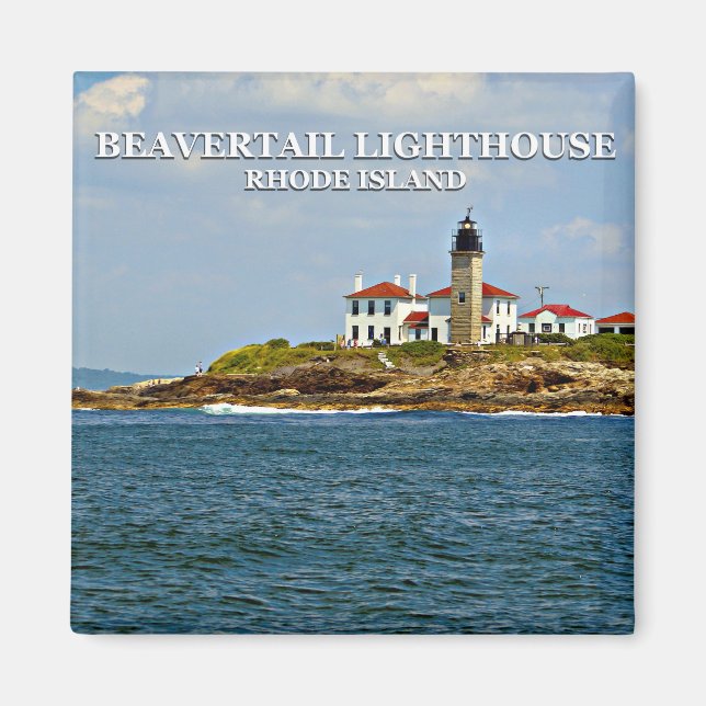 Imã Beavertail Light, Rhode Island Magnet (Frente)