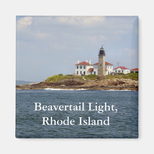 Imã Beavertail Light, Rhode Island Magnet (Frente)