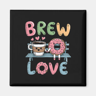 Imã Beba Amor Beba Café Aconchegante Donut Valenti