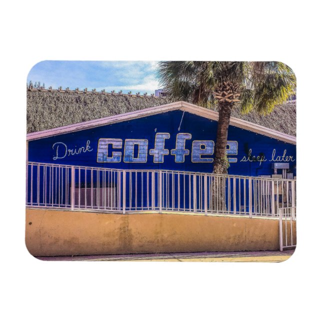 Ímã Beba o sono de CAFÉ mais tarde (Horizontal)