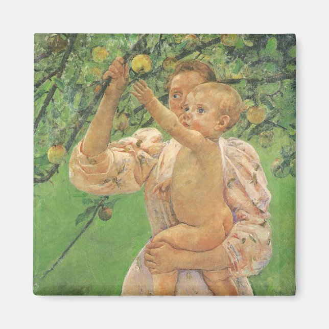 Imã Bebê Alcançando uma Maçã por Mary Cassatt (Frente)