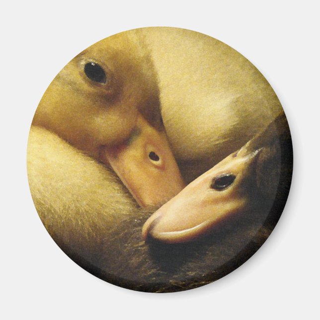 Imã Bebê Ancona Patos Patos Animais (Frente)