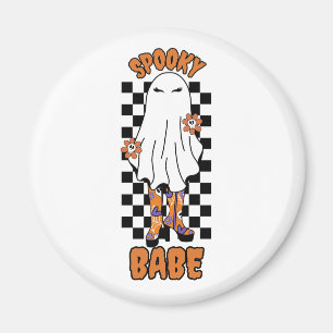 Imã "Bebê assustador" Mulher do Halloween Ghost Orange