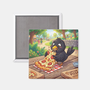 Imã Bebê de desenho animado melro preto corvo gralha c