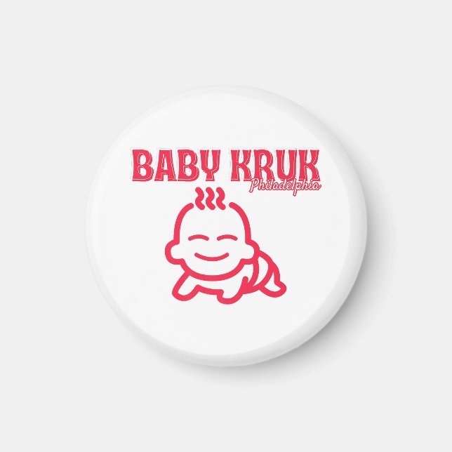 Imã Bebê Engraçado Kruk Philadelphia Premium  (Frente)
