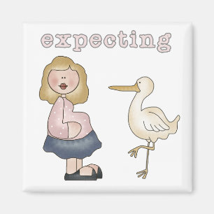 Imã Bebê esperado - Camisetas e presentes
