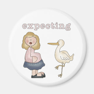 Imã Bebê esperado - Camisetas e presentes