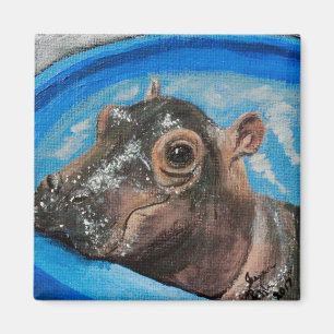 Imã Bebê Fiona na piscina