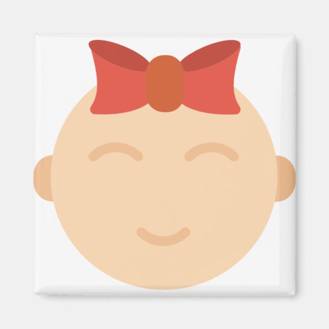 Imã bebê menina (Frente)