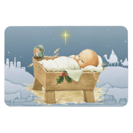Ímã Bebê Natal Jesus Natividade 4 x 6 Magnetos