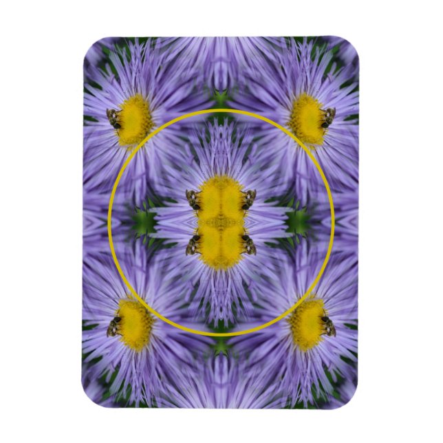 Ímã Bebê No Quadro Natureza Das Flores Roxas Adicione  (Vertical)