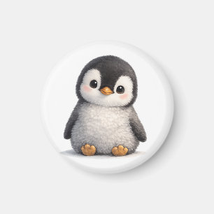 Imã Bebê Pinguim Fofo – Design Macio e Adorável