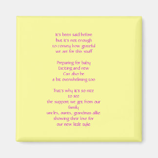 Imã Bebê Presente Obrigado