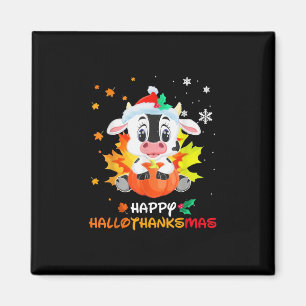 Imã Bebê Vaca Feliz Natal Hallothanksmas