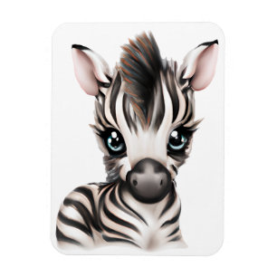 Ímã Bebê Zebra Adorável