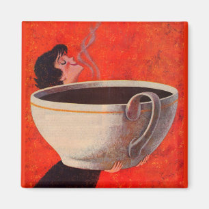 Imã bebedor de café grande