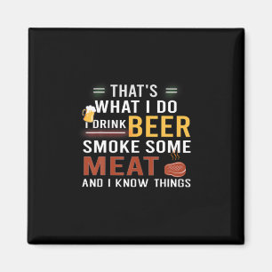 Imã Bebedor de Cerveja Eu Bebo Cerveja Fumo Alguma Car