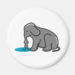 Imã Bebendo de elefante (Cinza)
