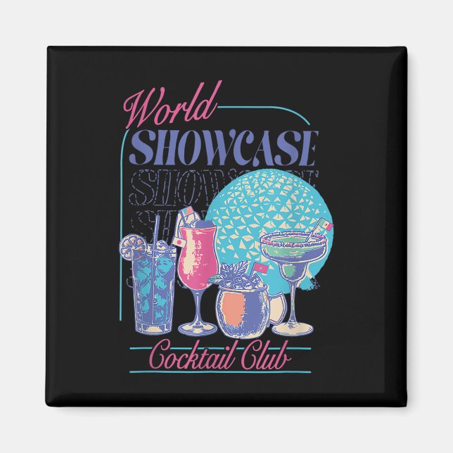 Imã Bebendo Epcot World Showcase Tail Club Bebendo (Frente)