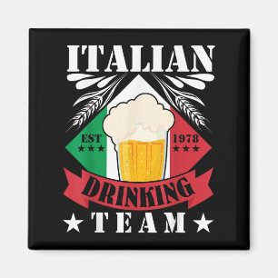 Imã Bebendo Italiano Beer Drinker Men Itália
