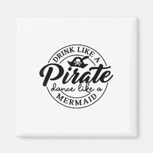 Imã Beber Como Uma Dança Pirata Como Uma Sereia Fala C