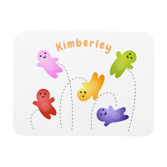 Ímã Bebês bonitos de geleia doce desenho animado (Horizontal)