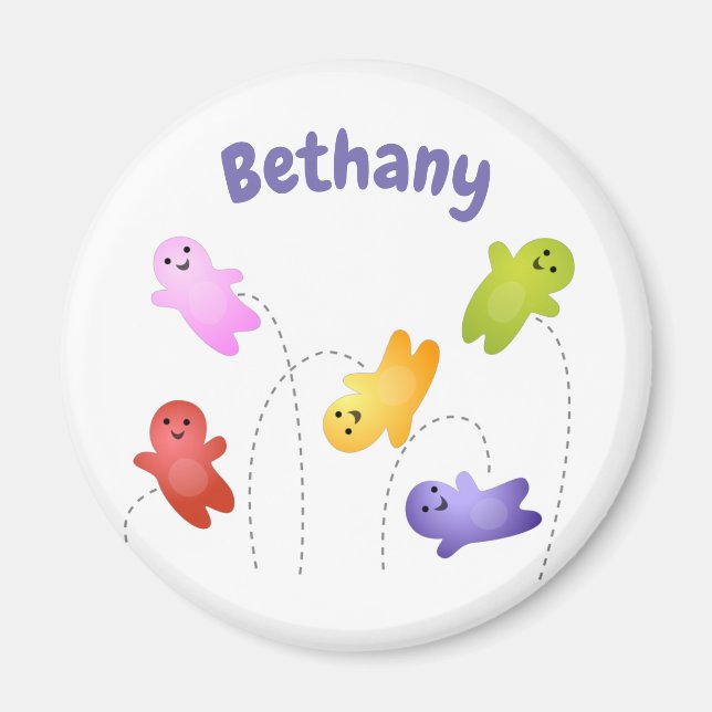 Imã Bebês bonitos de geleia doces caricaturas doces (Frente)