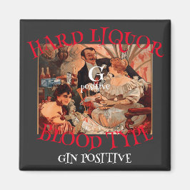 Imã Bebida Alcoólica Tipo Sanguíneo G positivo GIN