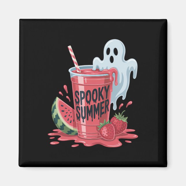 Imã Bebidas Assustadoras de Verão Summerween (Frente)