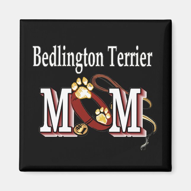 Imã Bedlington Terrier Dog MOM (Frente)