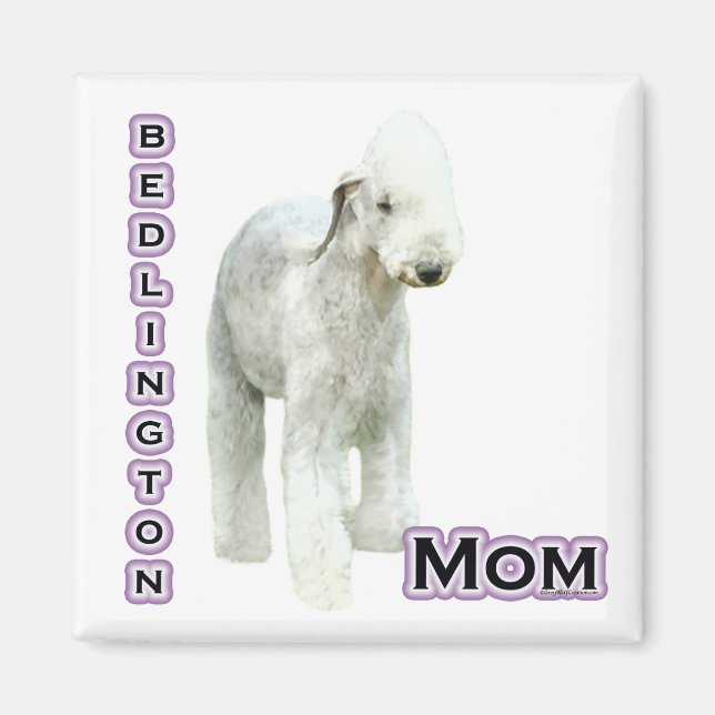 Imã Bedlington Terrier Mãe 4 - Magnet (Frente)