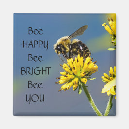 Imã Bee Happy Bee Bright Abelde Você Bumble Bee Magnet