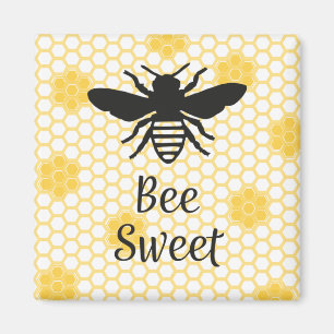 Imã Bee Sweet Square Magnet 2in