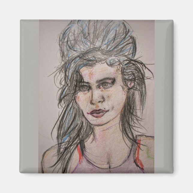 Imã Beehive Girl Walking (Frente)