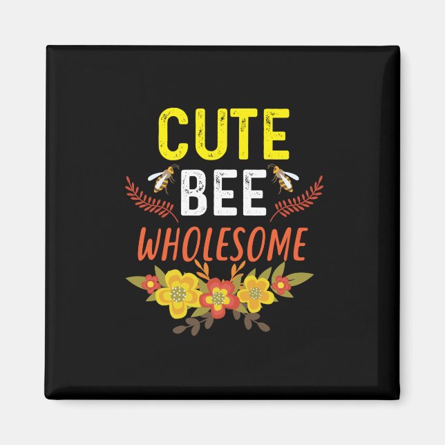 Imã Beekeeper Art Cute Bee Whol (Frente)