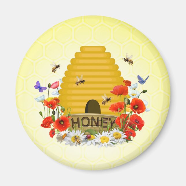 Imã Beekeeper, Beehive, Honey Meadow (Frente)