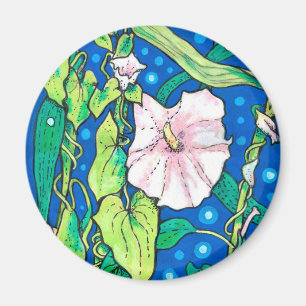 Imã Beendweed Reed Summer Wildflower Painting 