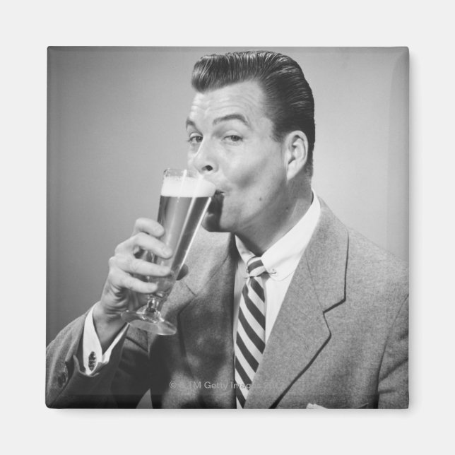 Imã Beer Bebendo Empresarial (Frente)