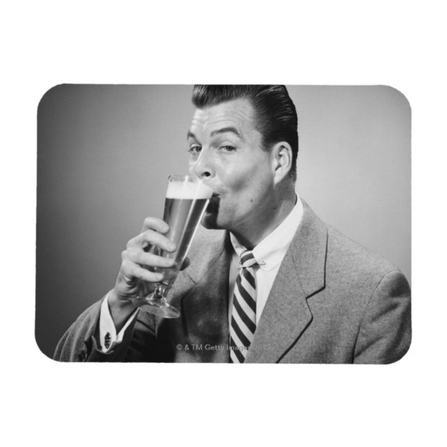 Ímã Beer Bebendo Empresarial (Horizontal)