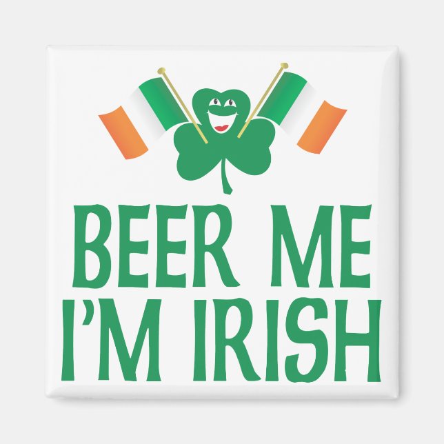 Imã Beer Me Sou Irlandês (Frente)