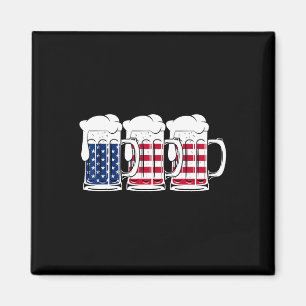 Imã Beer U.A Flag Merica Bebendo American Men 4
