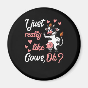 Imã Beija-Fazenda Engraçada De Vaca