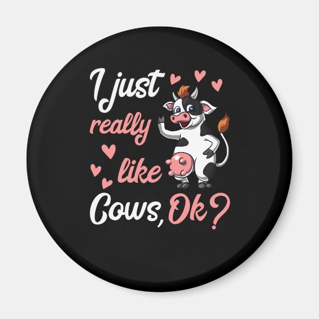 Imã Beija-Fazenda Engraçada De Vaca (Frente)