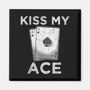 Imã Beija Meu Ace Engraçado Jogador De Casino De Poker