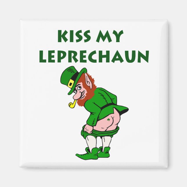 Imã Beija Minha Leprechaun Magnet (Frente)
