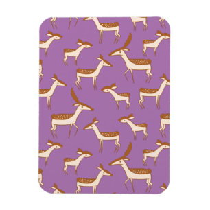 Ímã Beija-Veado e Família em Lavanda Roxo