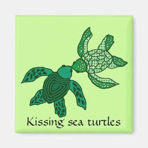 Imã Beijando o ímã das tartarugas de mar