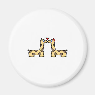 Imã Beijando o ímã dos girafas